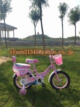 【ケーリーフショップ】子供用 自転車 組立済 女の子 可愛い ピンク 赤 16インチ 補助輪付き カゴ 4歳 5歳 6歳 7歳 8歳 9歳_画像8