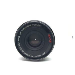 【外観美品／現状品】KONICA HEXANON AR 40mm F1.8 単焦点 パンケーキレンズ　L81　♯3500