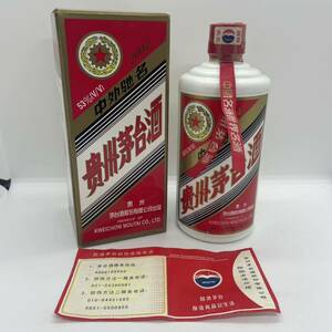 【K-1890】古酒 貴州茅台酒 マオタイ酒 五星麦ラベル 2004年 陶器ボトル 500ml 53% 重さ約948g 未開栓品 箱付き