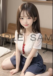 【 高画質 イラスト アート ポスター A4 】グラビア 美人 美女 写真 水着 巨乳 アイドル かわいい メイド コスプレ g-959