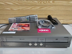 【 動作保証】 SHARP 「DV-ACV32」 VHS一体型ビデオデッキ、DVDレコーダー、ダビング10 【メンテナンス済み】2006年製（4647）