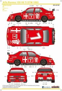 SKdecal SK24128 Alfa Romeo 155 V6 Ti DTM 1993 Alfa Corse