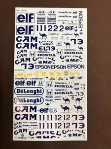 Decal Pit 1/20 Lotus 99T . 100T シルクスクリーン印刷 フルスポンサーデカール