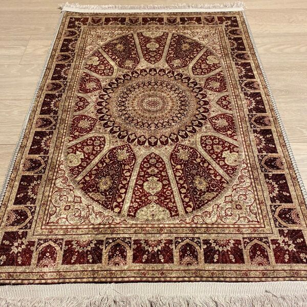トルコのカーペット60x90cm red ラグ カーペット