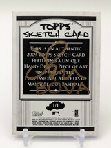 【1枚限定:1/1】イチロー/2009/Topps/SKETCH CARD/BOVA/スケッチ作者直書き・直筆サインカード_画像4