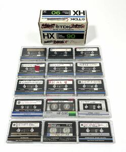 TDK カセットテープ HX90 / SA-X90 / MA-C60 / SA90 他 15本セット 録音済み 当時物