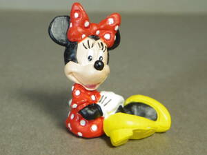  Disney Minnie Mouse PVC figure polka dot seat .