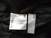 UNIQLO KIDS White mountaineering ウォームパデットジャケット 130㎝(120) 黒 定価5,990円 冬 ユニクロ 子ども 男女兼用 男の子 アウター_画像6