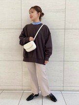 2021AW★美品★green label relaxing カルゼクロップドフレアパンツ 定価11,000円 ナチュラル 秋 冬 オフィス 通勤 ユナイテッドアローズ_画像2