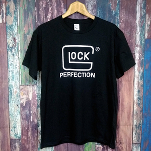 送込　Glock　グロック18 半袖Tシャツ　黒　Lサイズ 