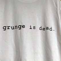 送込 Grunge Is Dead カート コバーン着用　半袖Tシャツ 白　XLサイズ_画像1