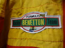 稀少品★90s VINTAGE★ベネトン☆benetton★Formula1★ワッペン付き★レーシングジャケット赤×黄★ブルゾン★エフワンF1★フォーミュラ１_画像6