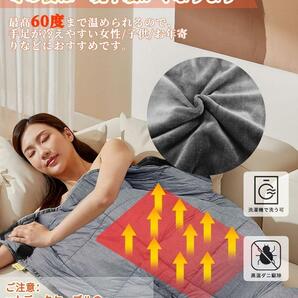 大きくて使いやすい 電気毛布 掛け 敷き 兼用 多用途 過熱保護 ダニ退治の画像6