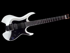 最落無し! Mooer GTRS W800 Pearl White / a43793　モダンなヘッドレススタイルのスタンダードなエレキギター　1円