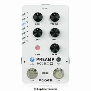 最落無し! Mooer　PREAMP MODEL X2　/ a43664　14のプリアンプ、3つのIRキャビネットを収録。エディタで中身変更も可能！　1円