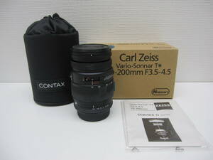 カメラ祭 レンズ祭 CONTAX コンタックス Carl Zeiss Vario-Sonnar T 70-200mm F3.5-4.5 自宅保管品 ケース付 カメラ レンズ