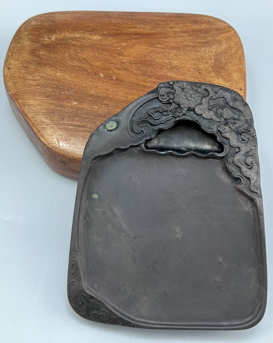 未使用 端渓名硯 龍戯珠紋彫 石眼 木箱 端硯 未使用 端渓名硯 龍戯珠紋彫 石眼 木箱 端硯(2025年最新】Yahoo