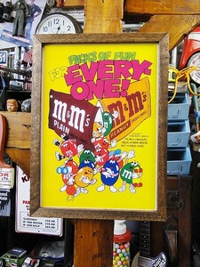  poster frame (m&m's/ Every one ) America miscellaneous goods american miscellaneous goods 