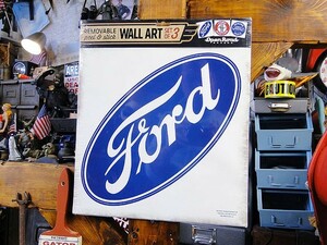 フォード　ウォールアートステッカー　3枚入り　アメリカ雑貨　アメリカン雑貨