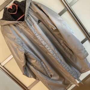 [USED] Adidas * bench coat * for women *XO size * largish * easy size *..* gray color * sport . war .*adidas wished for 