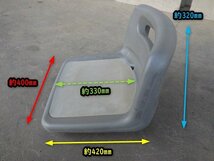 三重●【点検済み】S-2 ヤンマー 農業用 シート 田植機 農業 農具 座席 替え 交換用 農用 座椅子 部品 パーツ ■C不ミニL_画像3