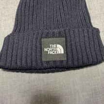 ノースフェイス THE NORTH FACE ニット帽 ビーニー ニットキャップ ネイビー_画像3