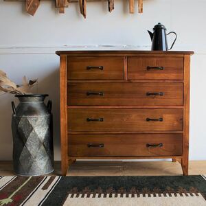 [ free shipping ] chest chest of drawers chest natural tree natural wood sideboard living peace furniture antique Northern Europe antique Northern Europe furniture storage 