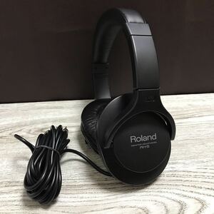 m101-0307 Roland ローランド Monitor headphones RH-5 ブラック モニター ヘッドホン 
