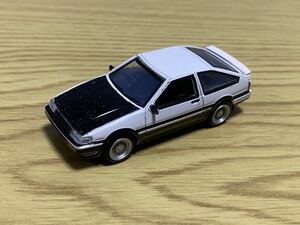 トヨタ カローラ レビン GTアペックス AE86 REAL-X 1/72 ミニカー 頭文字D 土屋圭市 リアルX