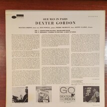 US van gelder RVG Dexter Gordon Our Man in Paris BLUE NOTE bud powell record レコード LP アナログ vinyl JAZZ bluenote ブルーノート_画像2
