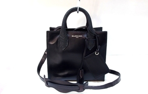 バレンシアガ BALENCIAGA パドロック ヌード 2WAY ハンドバッグ 347237 ブラック kz4620207226