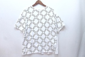 ヴァレンチノ VALENTINO Tシャツ　ロゴ総柄プリント　TEE メンズ ・S ホワイト sy4622208317