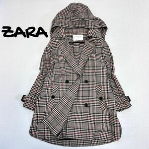 ZARA ザラ　フードコート　ライトアウター　フーデッドコート　大人カジュアル