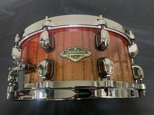 送料無料 美品 限定品 TAMA Starclassic Walnut/Birch WBS146BNT-TGF TIGERWOOD タマ スタークラシック タイガーウッド スネア ドラム dw 