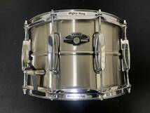 送料無料 美品 廃番 TAMA Brass snare PBS280 PBS380N 14×8 MADE IN JAPAN タマ ブラス スネア ドラム dw_画像1