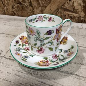 ミントン　ハドンホール　カップ＆ソーサー　グリーン　MINTON 花柄　コーヒーカップ　洋食器　佐川急便対応のみ