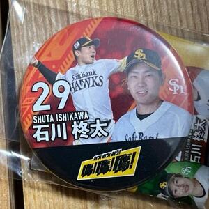 29 石川柊太★BOSS E・ZO FUKUOKA シークレット缶バッジ ソフトバンクホークス