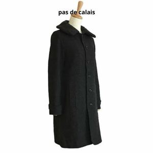 pas de calais шерсть длинное пальто 