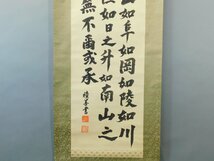 山田積善 天保九如 三行書 書作品 紙本 軸装 掛軸 専用木箱 法律家 詩吟家 近世吟詠中興の祖 OK4690_画像4