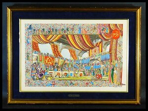 Art hand Auction ANSALDI मध्यकालीन जल रंग चित्रण फ़्रेमयुक्त इलस्ट्रेटर OK4242, चित्रकारी, आबरंग, चित्र