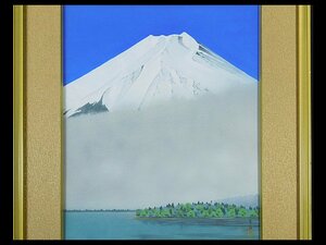 Art hand Auction Seiji Inoue Lake Fuji F8 Tableau de peinture japonais Sceau encadré Boîte en papier spéciale Enseignant Suda珙
 Ancien membre de l'Académie des Arts du Japon OK3424, peinture, Peinture japonaise, paysage, Fugetsu