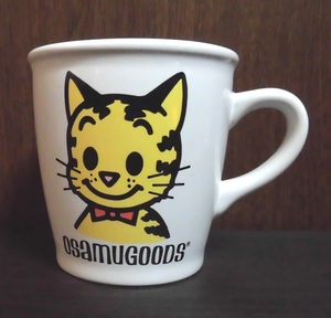 OSAMUGOODS オサムグッズ マグカップ オサム コーヒーカップ 原田治 ミスタードーナツ 猫 フェイス キャット 陶磁製 非売品 WHT 未使用品