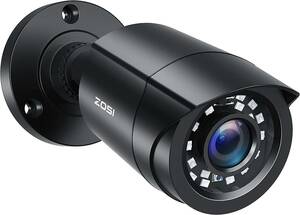 防犯カメラ 監視カメラ1080P 200万画素 アナログカメラ ahdカメラ 4-IN-1防犯カメラ赤外線24個 3.6MM広いレンズ ブラック IP66防水仕様