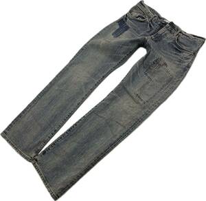 EDWIN * 403XV custom дизайн Denim брюки Rollei z джинсы голубой W32 American Casual Street Biker б/у одежда Edwin #Ja6942
