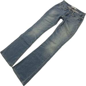 Abercrombie&Fitch ☆ 足長スタイル◎ デニムパンツ ブーツカット ジーンズ レディース 00R 76cm 大人カジュアル 人気 アバクロ■Ja7038