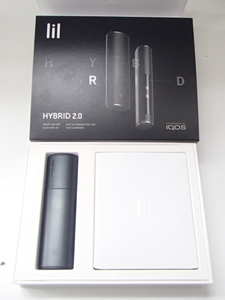 #57738【中古品】iQOS lil HYBRID 2.0 スターターキット リルハイブリッド フルセット マットブラック 電子タバコ アイコス