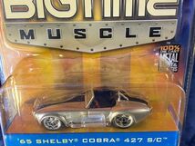 Jada toys ジャダ 1/64 DUB CITY BIGTIME MUSCLE 65 SHELBY COBRA 427 S/C シェルビー コブラ シルバー ブリスター日焼け_画像4