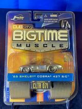 Jada toys ジャダ 1/64 DUB CITY BIGTIME MUSCLE 65 SHELBY COBRA 427 S/C シェルビー コブラ シルバー ブリスター日焼け_画像2