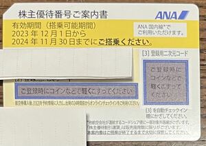 ◆全日空　ANA 株主優待券　１枚◆