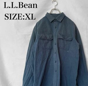 L.L.Bean OLD エルエルビーン 長袖 ネルシャツ 厚手 BDシャツ古着